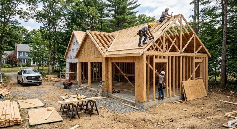 Detached Garage Construction in Conroe, TX