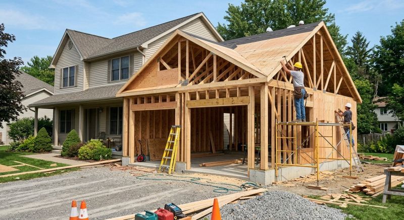 Two Story Garage Construction in Las Vegas, NV